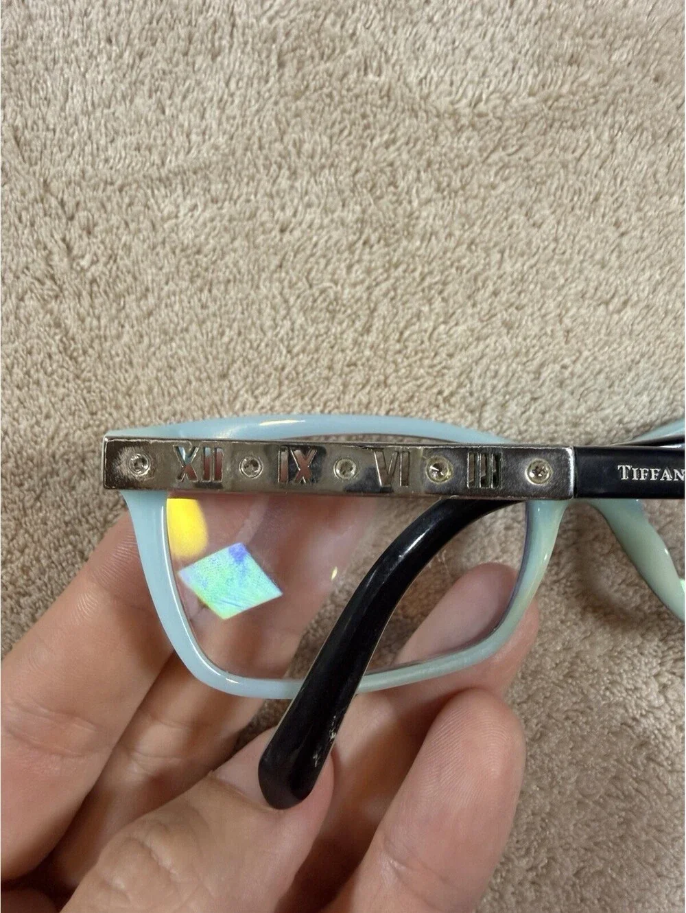 Tiffany & Co TF2103-B 8055 Eyeglasses 53-16-140 Black Tiffany Blue Frames